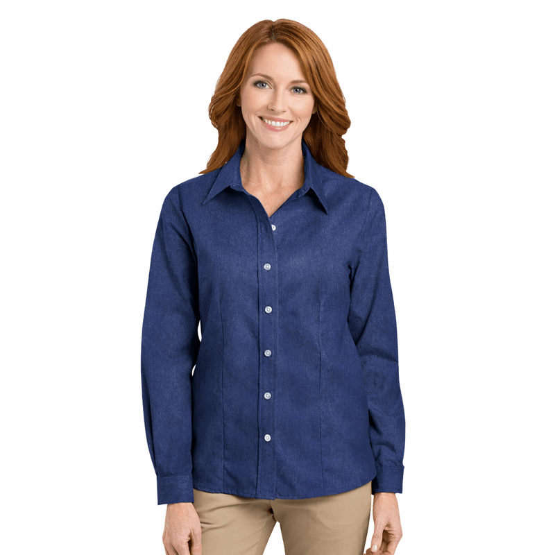 Blusas de trabajo Dickies de mezclilla para mujer