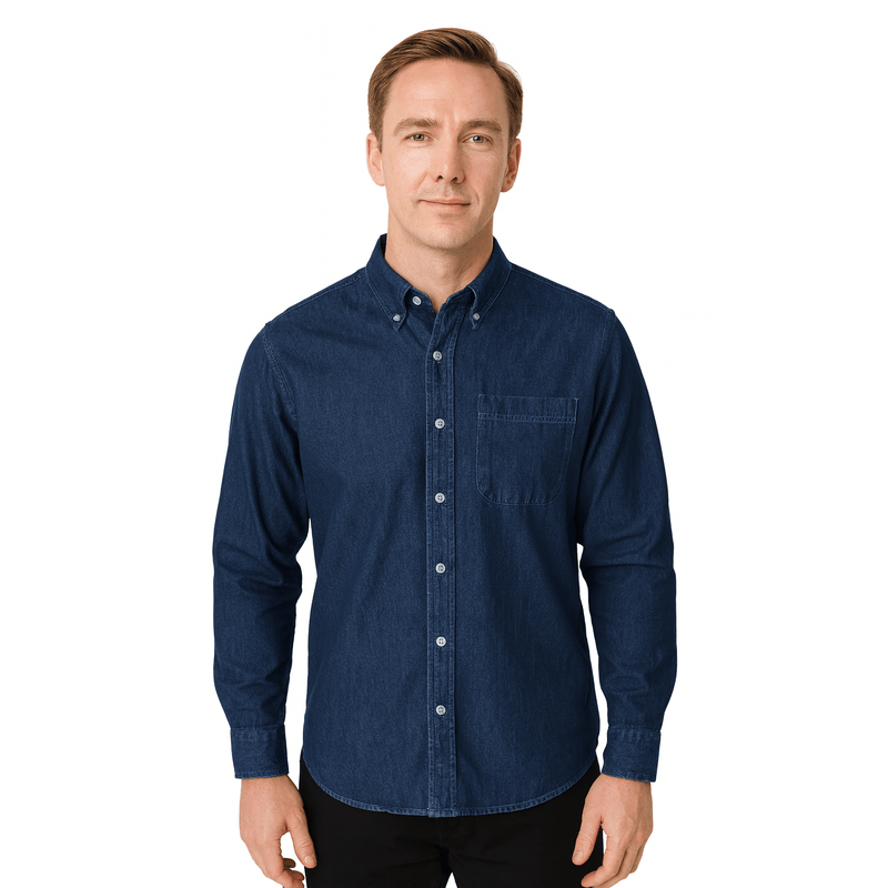 Camisas Bibo de Mezclilla, Vestir y Uso Corporativo