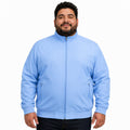 Dickies DK360 chamarra médica bomber para hombre talla extra en azul cielo, vista frontal | color:azul-cielo