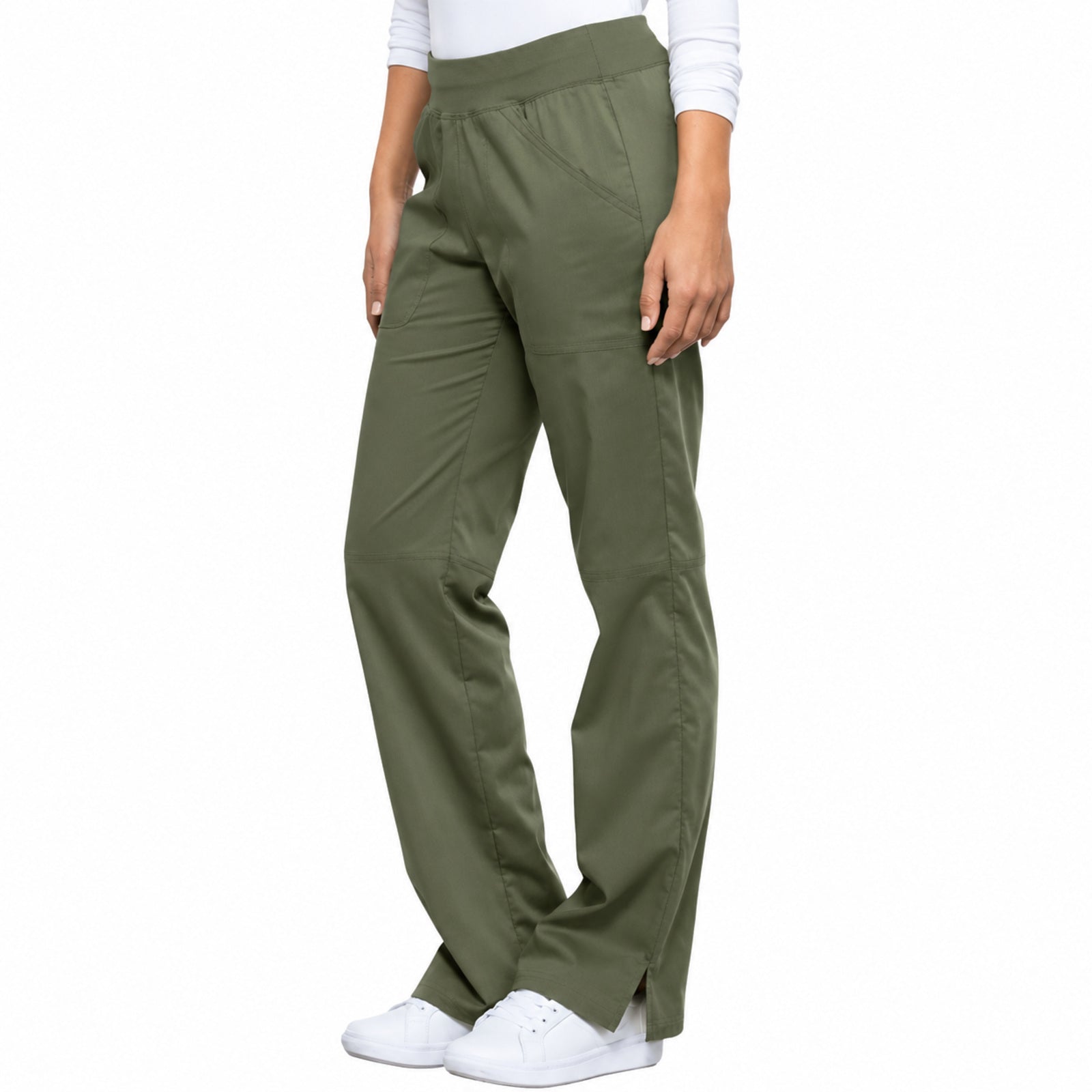 Cherokee WW110 pantalón quirúrgico mujer color Verde Olivo - lateral