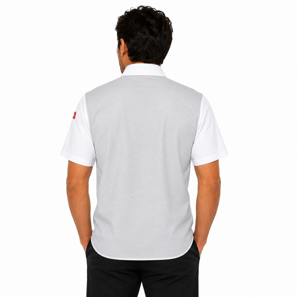 Red Kap 502m Camisa Cocina Manga Corta Repelente Aceite