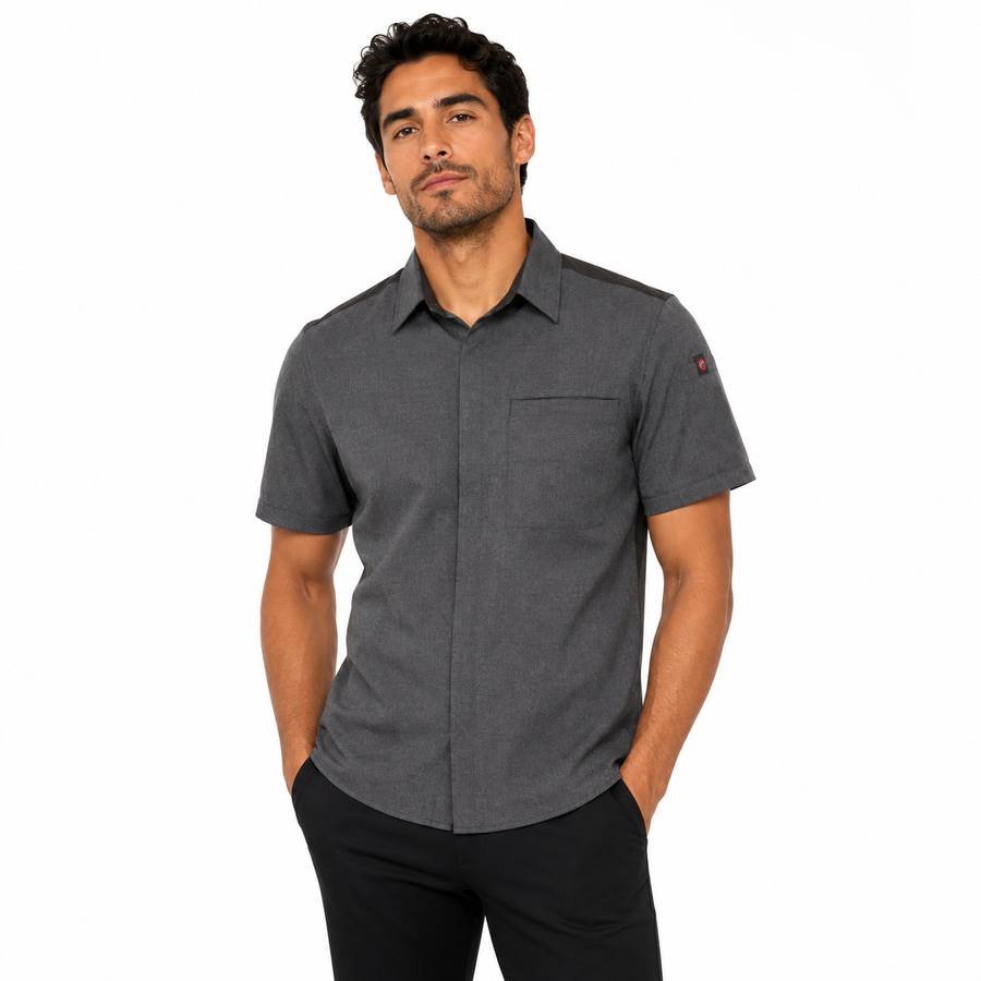 Red Kap 502m Camisa Cocina Manga Corta Repelente Aceite