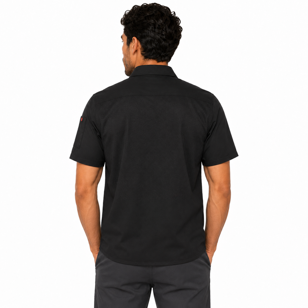 Red Kap 502m Camisa Cocina Manga Corta Repelente Aceite
