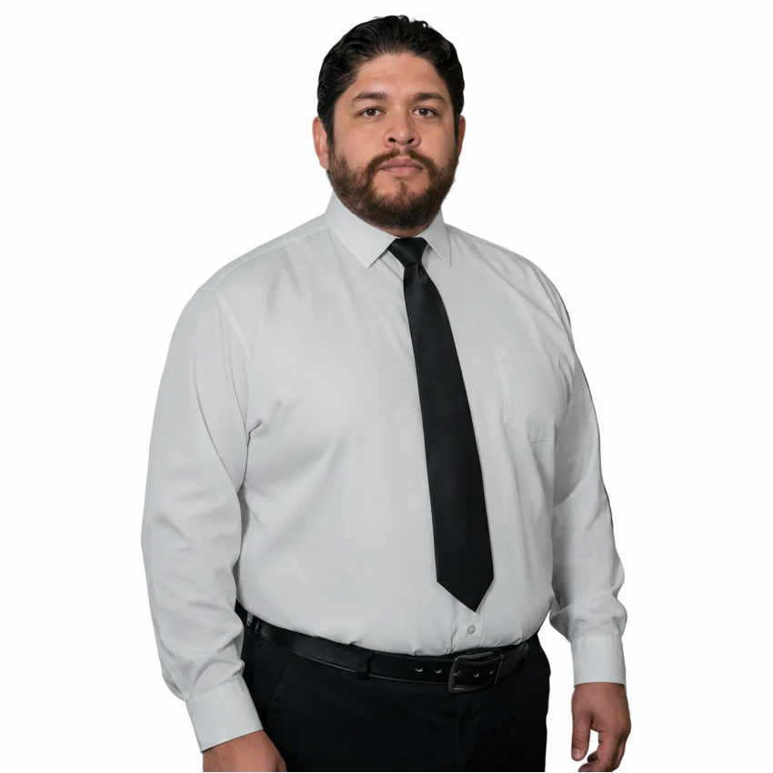 Camisa Vestir Formal Adulto Gris Perla Tallas Extras 58 Y 60