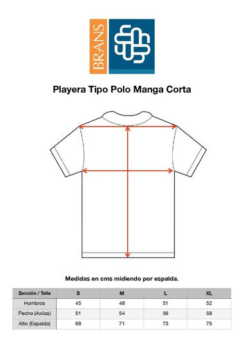 Playera Brans Tipo Polo Peso Completo Durable Resistente