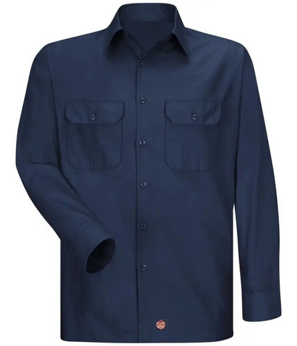 Red Kap Sy50 Camisa Trabajo Manga Larga Ripstop Talla Extras