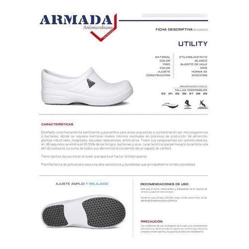 Calzado Armada Sueco Blanco Clínico Enfermería Médico Unisex - Garufa Jeans