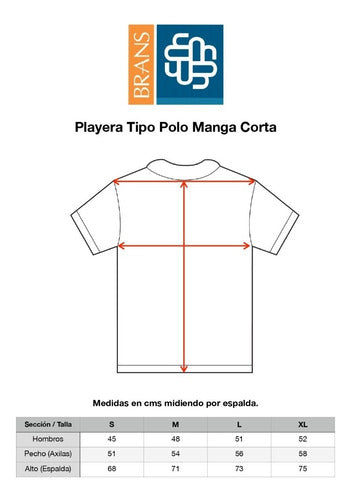 Playera Brans Tipo Polo Peso Completo Durable Resistente