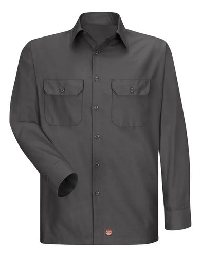 Red Kap Sy50 Camisa Trabajo Manga Larga Ripstop Talla Extras