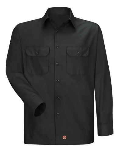 Red Kap Sy50 Camisa Trabajo Manga Larga Ripstop Talla Extras