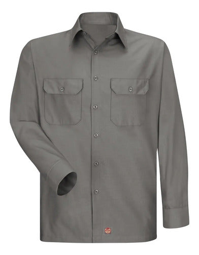 Red Kap Sy50 Camisa Trabajo Manga Larga Ripstop Talla Extras