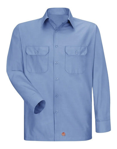 Red Kap Sy50 Camisa Trabajo Manga Larga Ripstop Talla Extras
