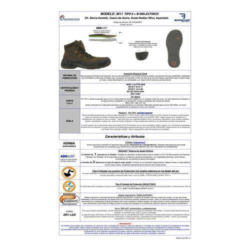 Bota Berrendo 3011 Dieléctrica Con Casquillo Certificada - Garufa Jeans