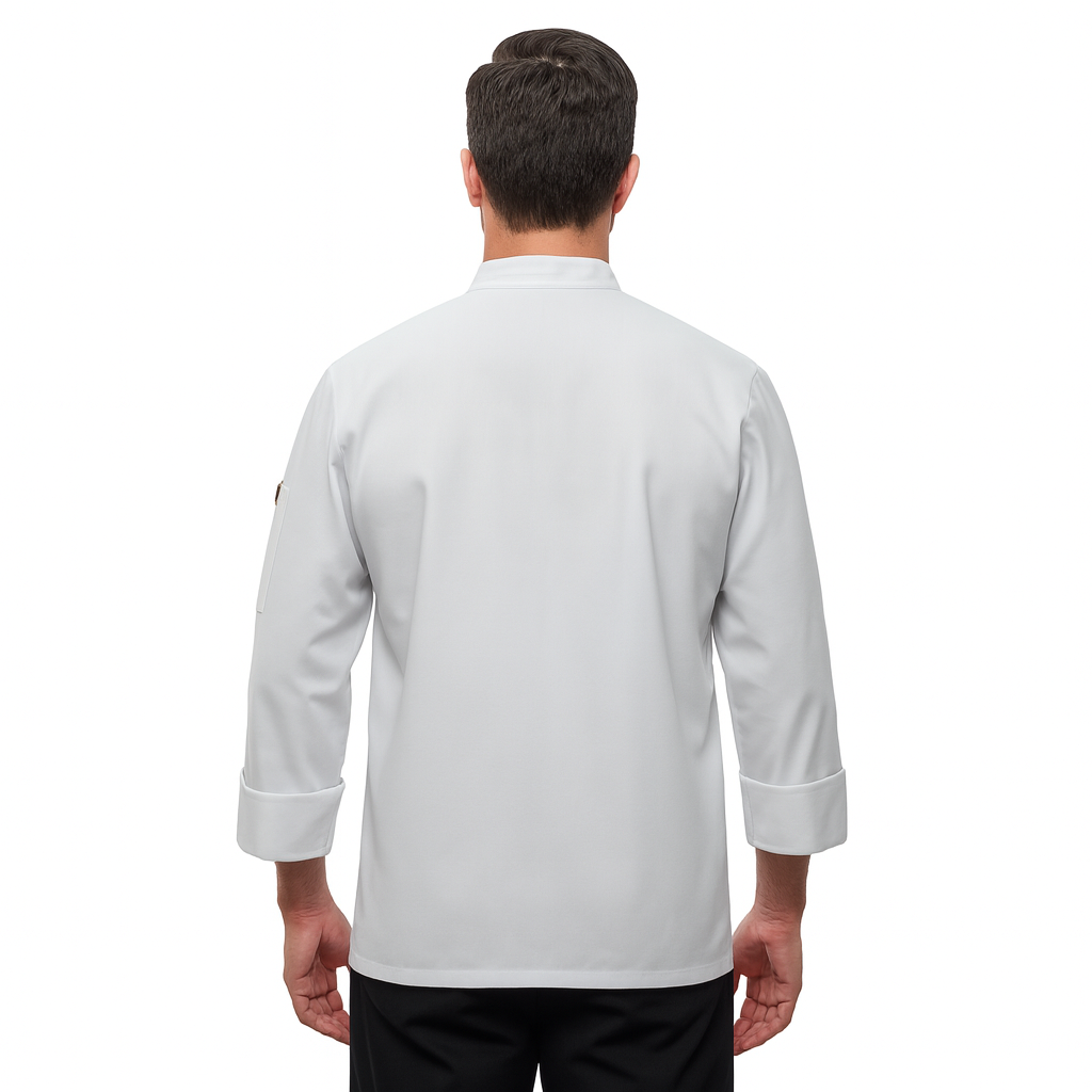 Red Kap 0413 Filipina Chef Cocina Manga Larga Básica Durable