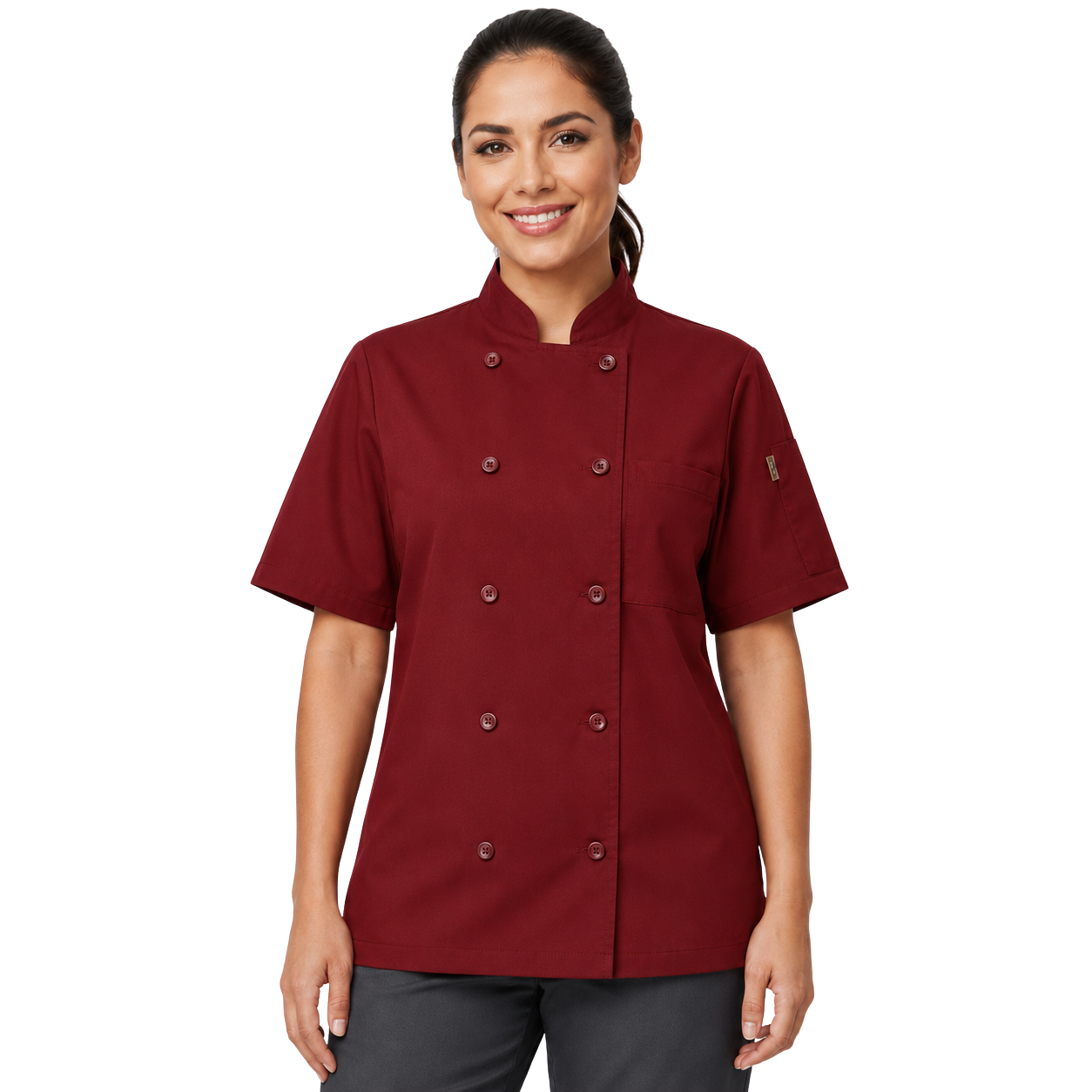 Red Kap 045 Filipina Chef Manga Corta Repelente Aceite Mujer