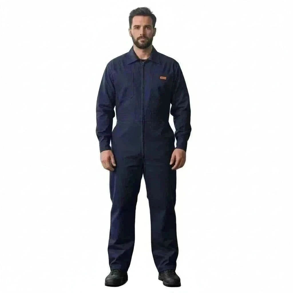 Overol Beaver Industrial Gabardina Azul Marino 100% Algodón - Garufa Jeans