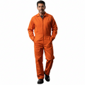 Overol Industrial Gabardina Naranja Tipo Pemex 100% Algodón