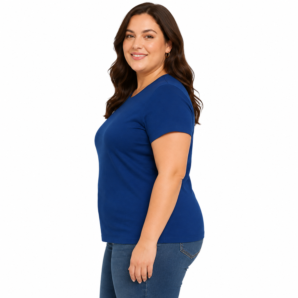 Playera Brans Mujer Cuello Redondo Peso Completo Extras