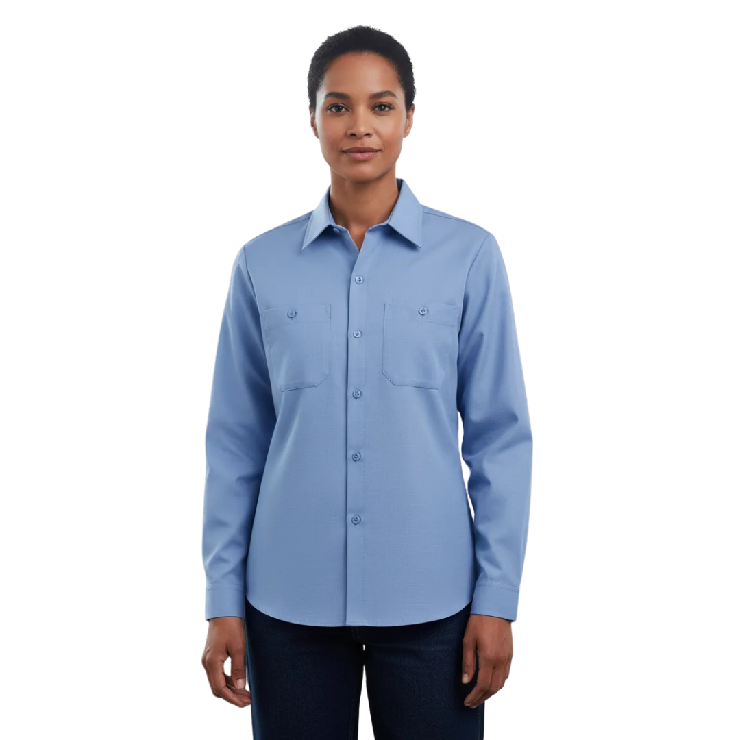 Red Kap Sx11 Blusa Trabajo Manga Larga Ajustable Resistente