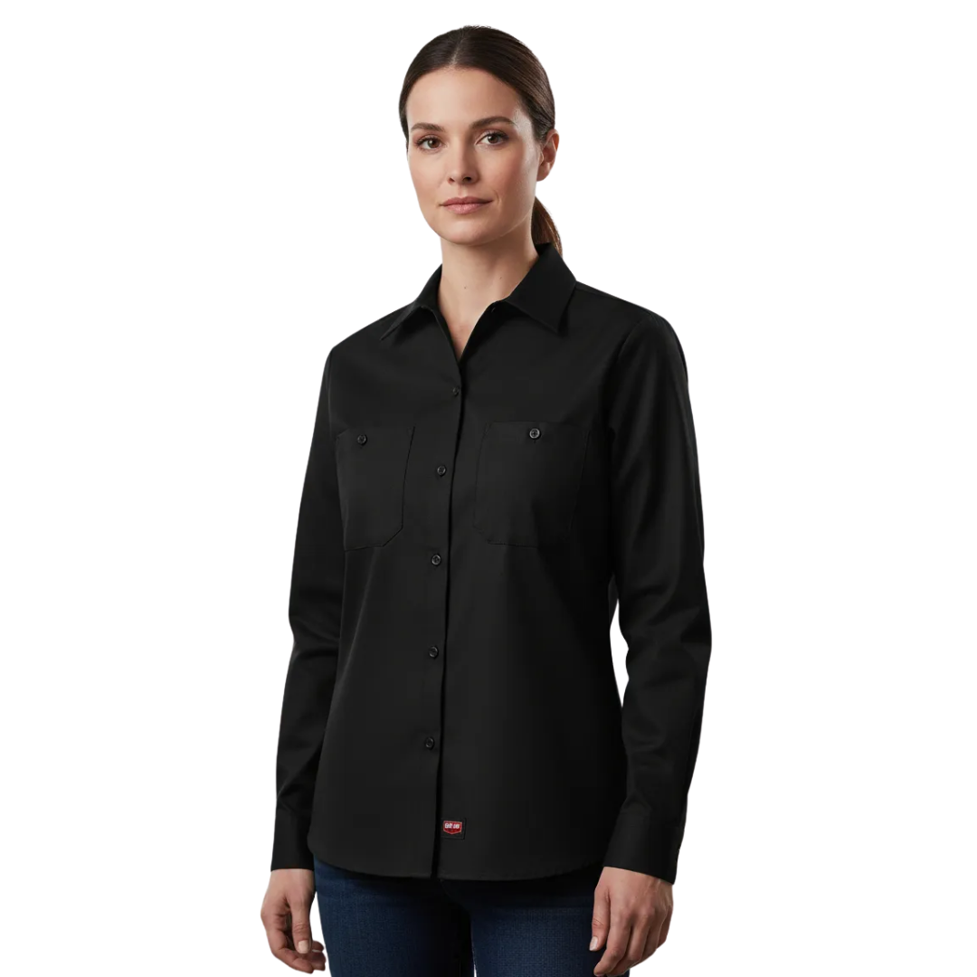 Red Kap Sx11 Blusa Trabajo Manga Larga Ajustable Resistente