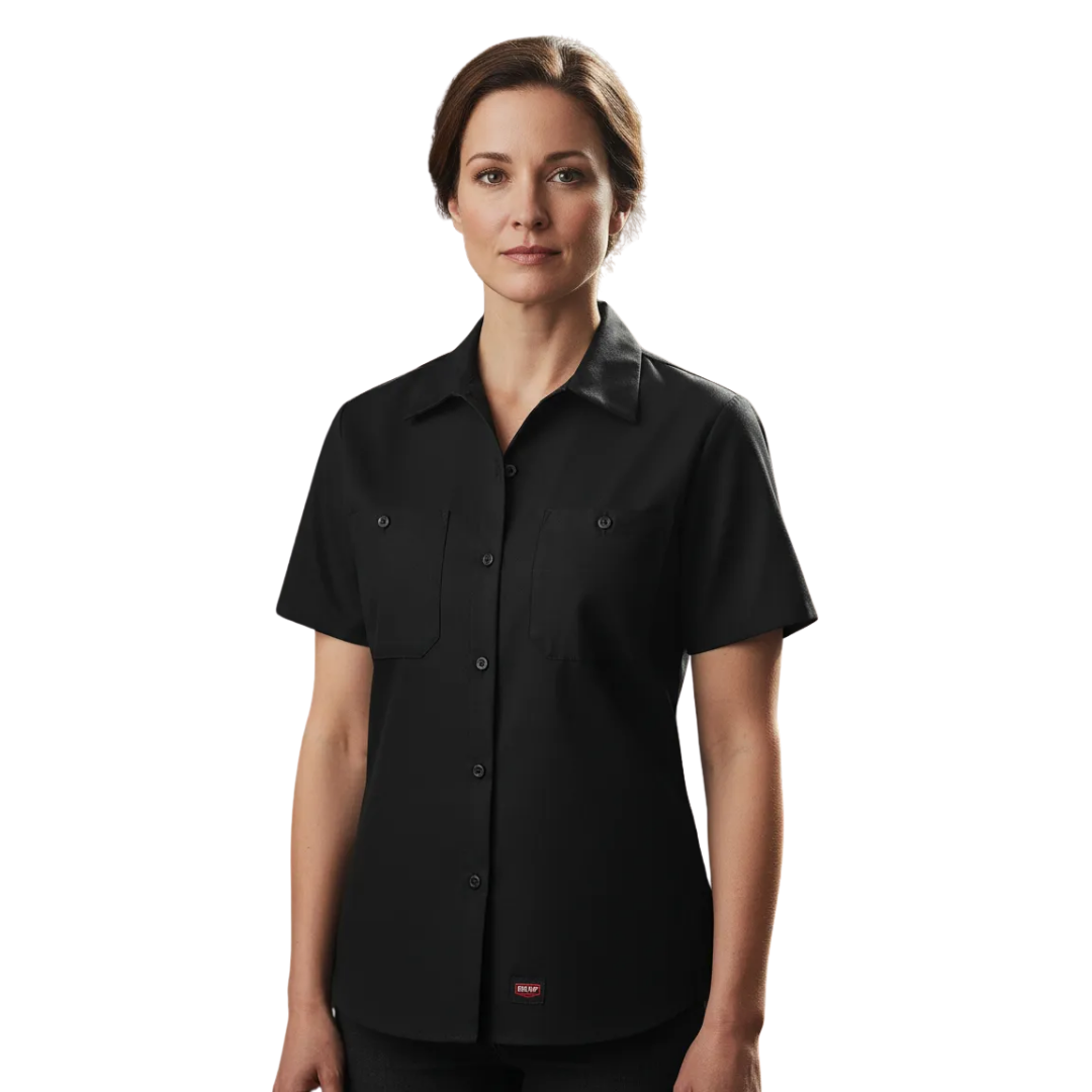 Red Kap Sx21 Blusa Trabajo Manga Corta Ajustable Resistente