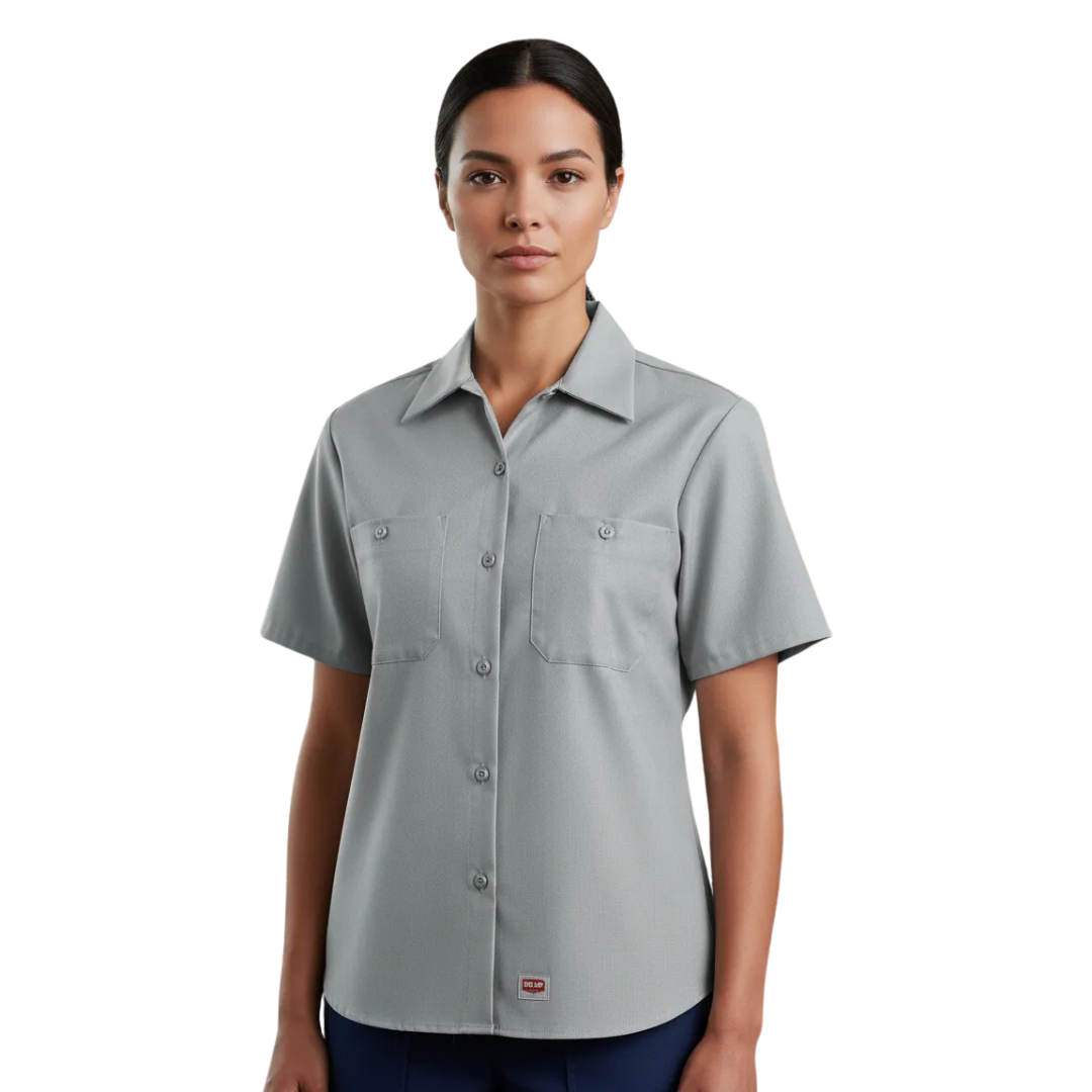 Red Kap Sx21 Blusa Trabajo Manga Corta Ajustable Resistente