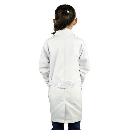 Bata De Laboratorio Blanca Niño Infantil 100% Algodón 4 A 16 - Garufa Jeans