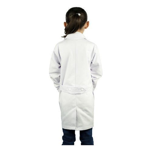 Bata De Laboratorio Blanca Niño Infantil 100% Algodón 4 A 16 - Garufa Jeans