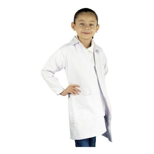 Bata De Laboratorio Blanca Niño Infantil 100% Algodón 4 A 16 - Garufa Jeans
