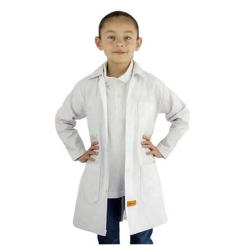 Bata De Laboratorio Blanca Niño Infantil 100% Algodón 4 A 16 - Garufa Jeans