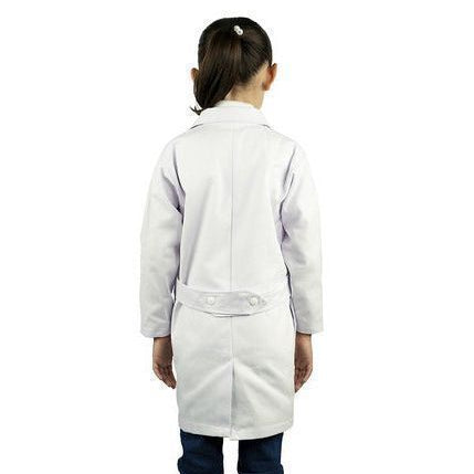 Bata De Laboratorio Blanca Niño Infantil 100% Algodón 4 A 16 - Garufa Jeans