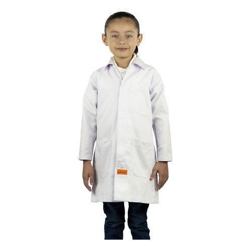 Bata De Laboratorio Blanca Niño Infantil 100% Algodón 4 A 16 - Garufa Jeans