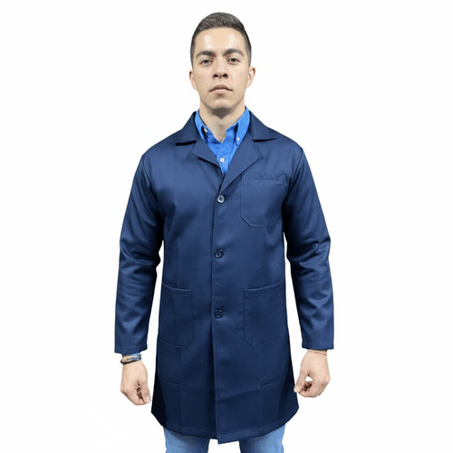 Bata De Trabajo Industrial Mantenimiento Azul 100% Poliéster - Garufa Jeans