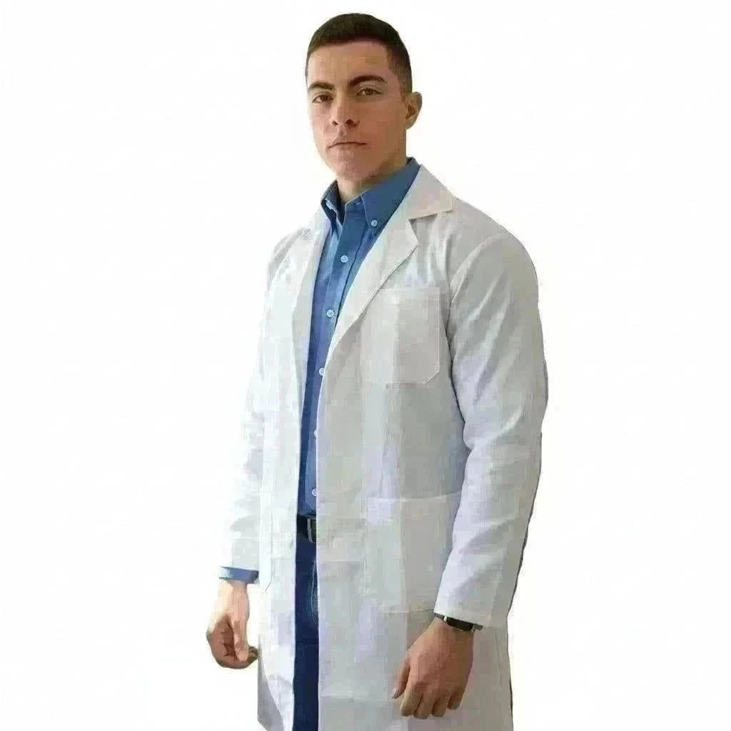 Bata Económica Escolar De Laboratorio Juvenil 100% Poliéster - Garufa Jeans