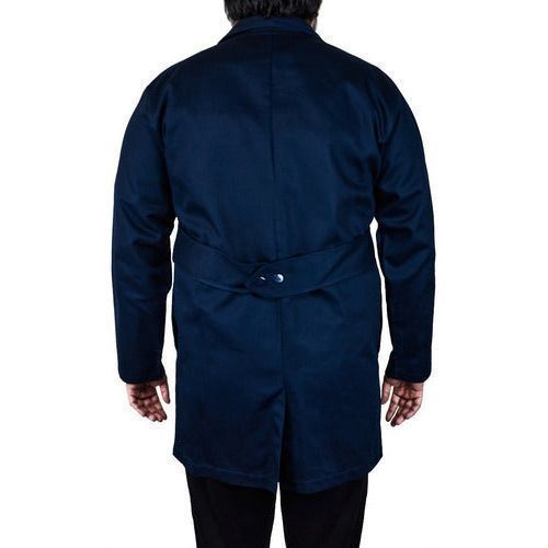 Bata Para Trabajo Industrial Azul Marino 100% Algodón 30 - 42 - Garufa Jeans