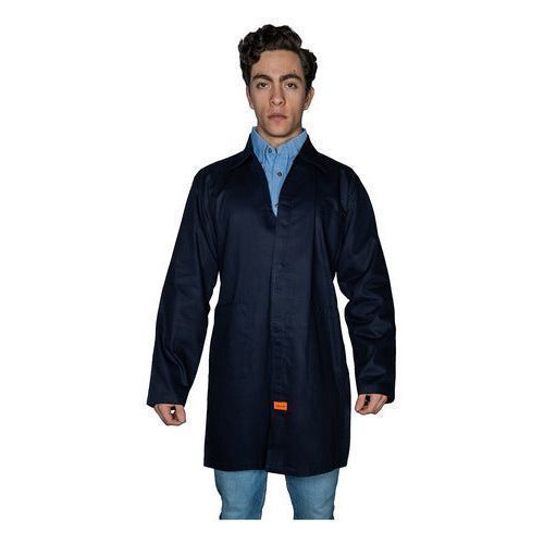 Bata Para Trabajo Industrial Azul Marino 100% Algodón 30 - 42 - Garufa Jeans