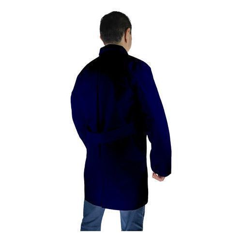 Bata Para Trabajo Industrial Azul Marino 100% Algodón 30 - 42 - Garufa Jeans