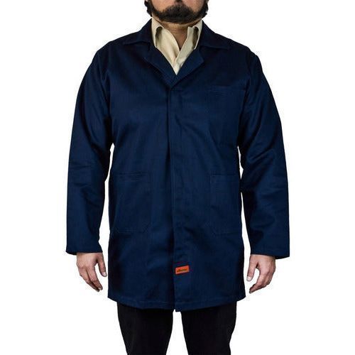 Bata Para Trabajo Industrial Azul Marino 100% Algodon 44 - 46 - Garufa Jeans