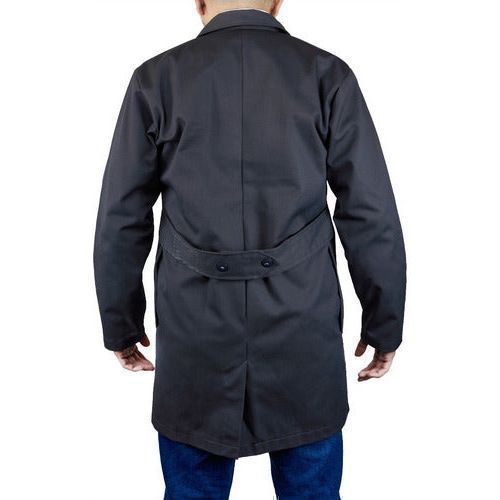 Bata Para Trabajo Industrial Gris Oxford 100% Algodón 30 - 42 - Garufa Jeans