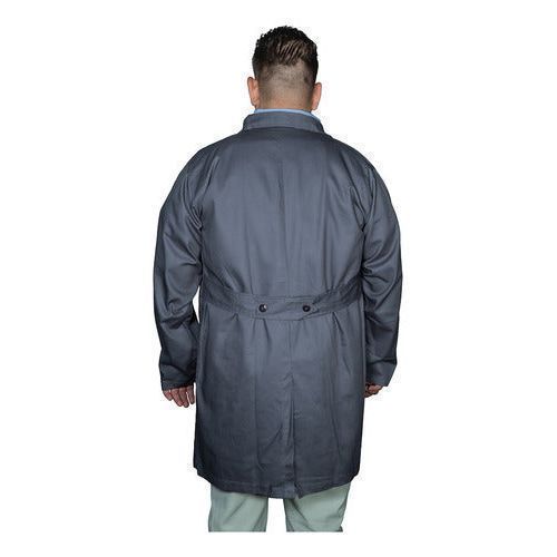 Bata Para Trabajo Industrial Gris Oxford 100% Algodon 44 - 46 - Garufa Jeans