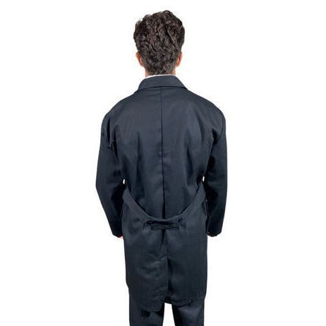 Bata Para Trabajo Industrial Negra 100% Algodón 30 - 42 - Garufa Jeans