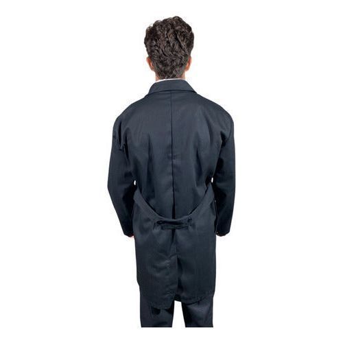 Bata Para Trabajo Industrial Negra 100% Algodón 30 - 42 - Garufa Jeans