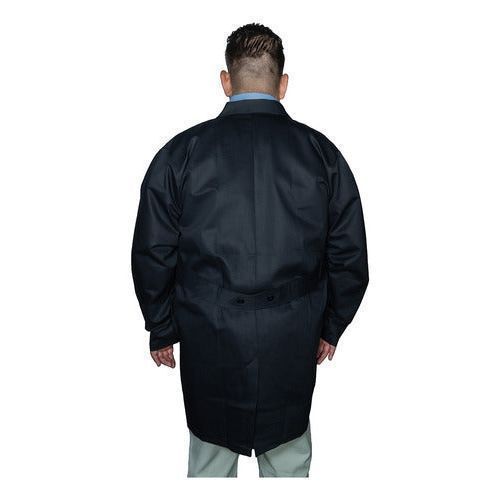 Bata Para Trabajo Industrial Negra 100% Algodón 44 - 46 - Garufa Jeans