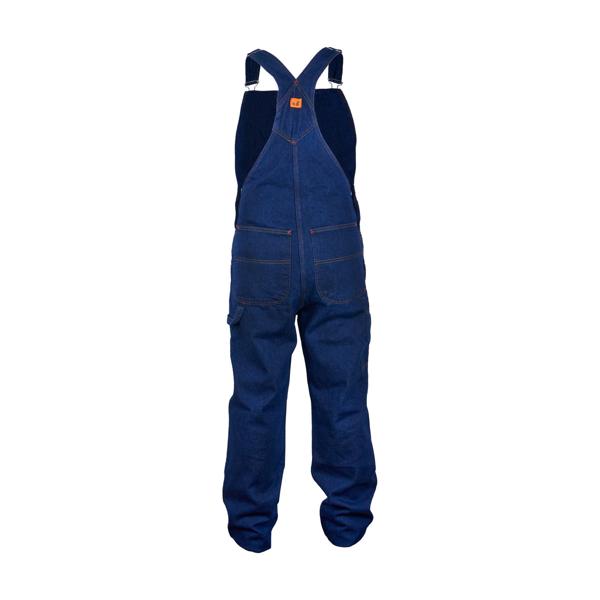 Overol peto Beaver BV821 para hombre en mezclilla Stone, prenda sola vista posterior | color:stone