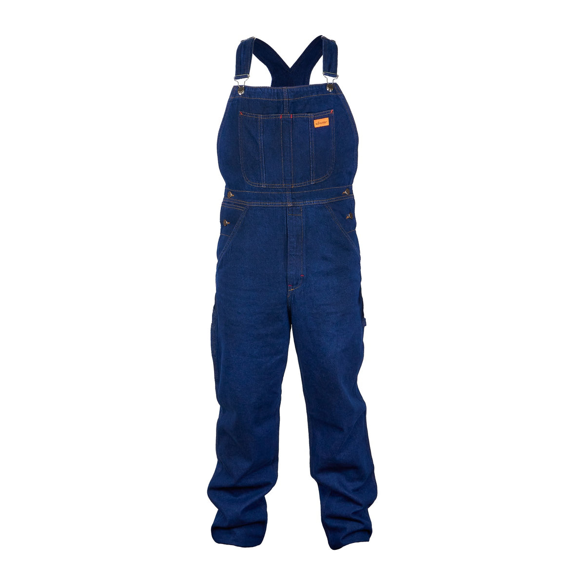 Overol peto Beaver BV821 para hombre en Stone, vista frontal de la prenda | color:stone