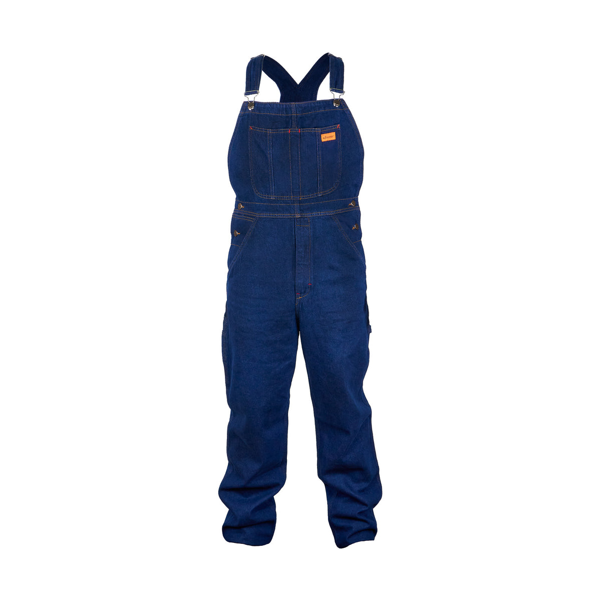 Overol peto Beaver BV821 para hombre en mezclilla Stone, prenda sola vista frontal | color:stone