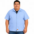 Filipina clínica de cierre Beaver para hombre en talla extra azul cielo, frontal | color:azul-cielo