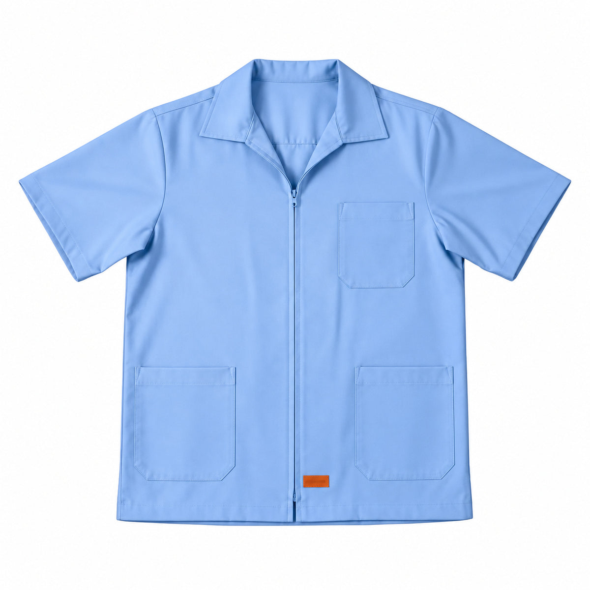 Filipina clínica de cierre Beaver para hombre azul cielo, prenda sola | color:azul-cielo