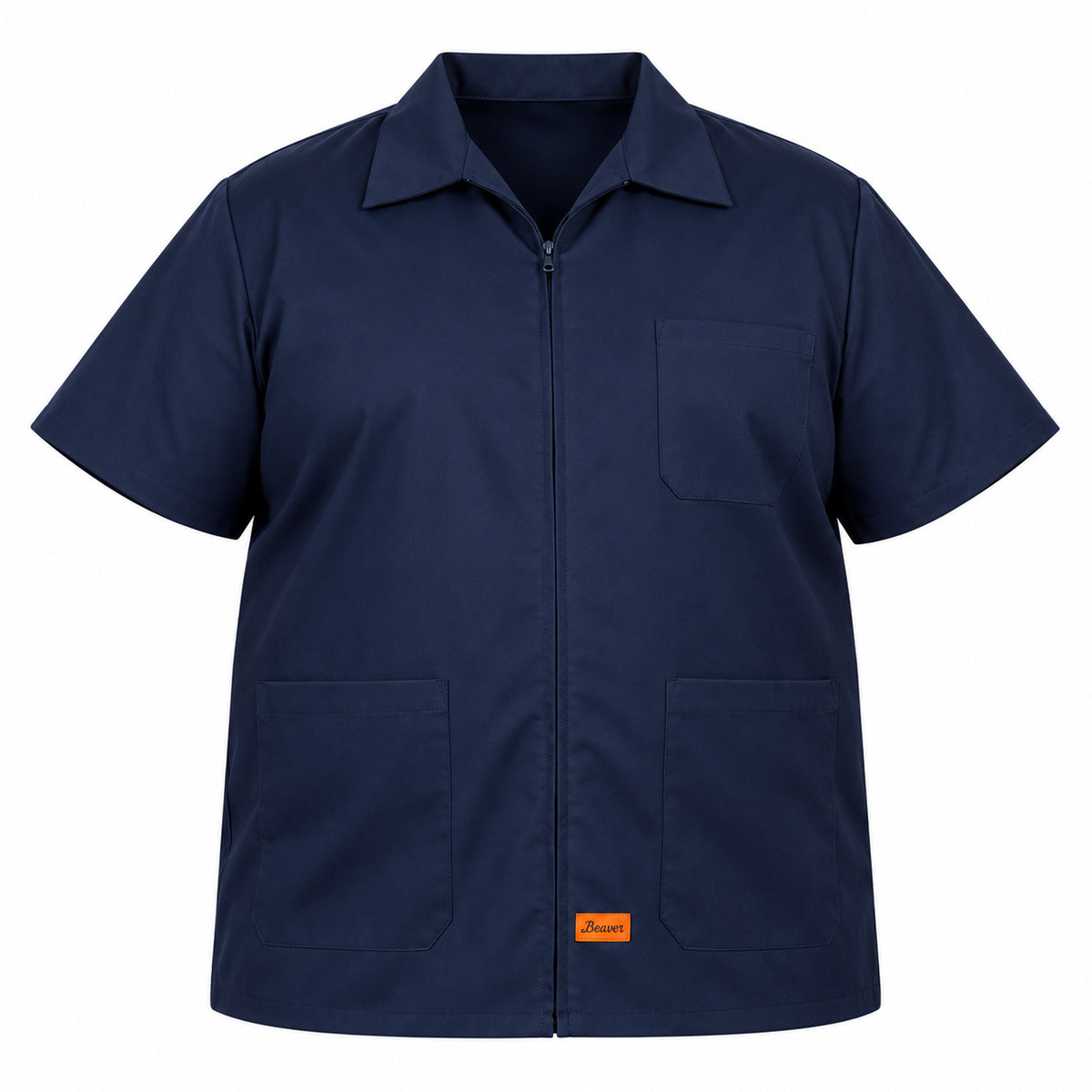 Filipina industrial de cierre Beaver para hombre azul marino tallas 44 a 46, prenda sola | color:azul-marino