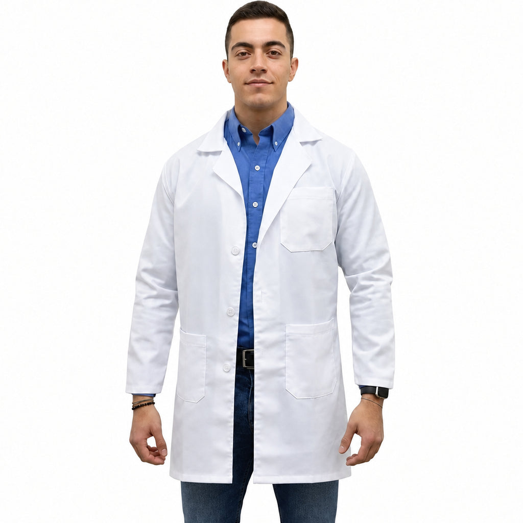 Bata escolar juvenil Beaver unisex blanca, frontal